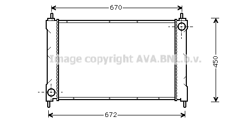 Radiator, engine cooling (AU2077)