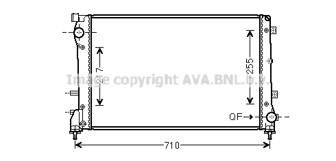 Radiator, engine cooling (FT2390)