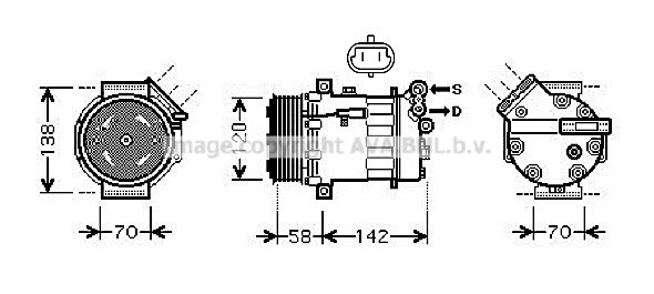 Compressor, air conditioning (OLK448)