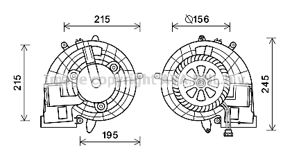 Electric Motor, interior blower (MS8612)