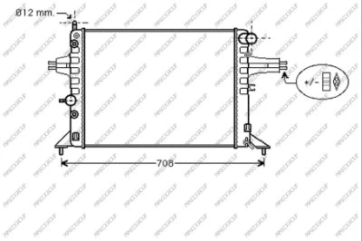 Radiator, engine cooling (OP017R005)