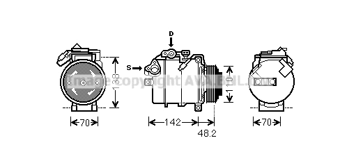 Compressor, air conditioning (BWK385)