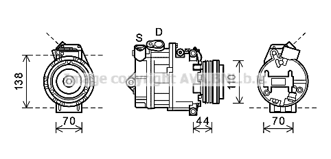 Compressor, air conditioning (BWK407)