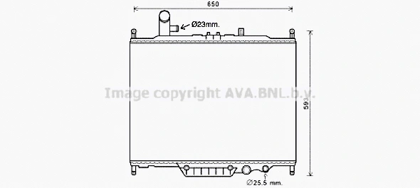 Radiator, engine cooling (AUA2225)