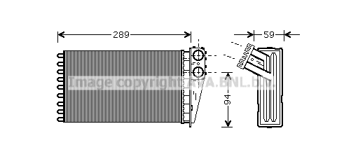 Heat Exchanger, interior heating (PE6227)