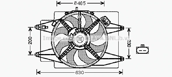 Fan, engine cooling (AL7515)