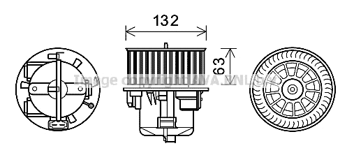 Electric Motor, interior blower (VO8178)