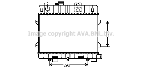 Radiator, engine cooling (BW2032)