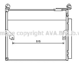 Condenser, air conditioning (TO5655D)