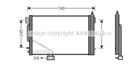 Condenser, air conditioning (MSA5493D)