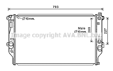 Radiator, engine cooling (TO2715)