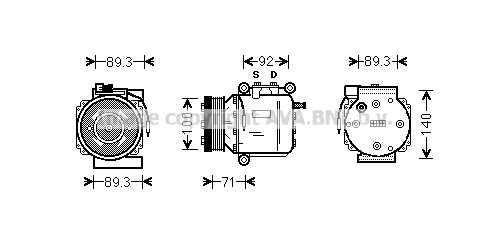 Compressor, air conditioning (SBAK053)