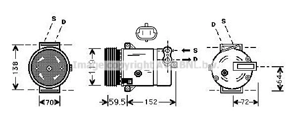 Compressor, air conditioning (OLAK318)