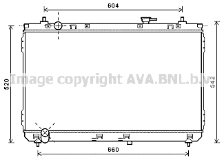 Radiator, engine cooling (KA2183)