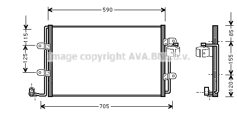 Condenser, air conditioning (VN5176)