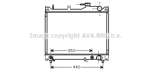 Radiator, engine cooling (SZ2101)