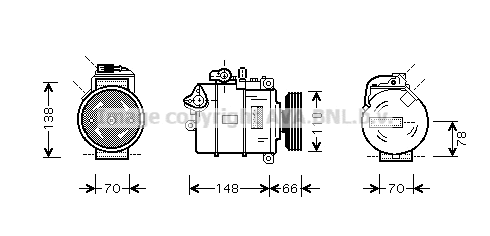 Compressor, air conditioning (AIK247)