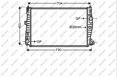 Radiator, engine cooling (AA090R002)