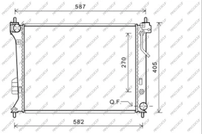 Radiator, engine cooling (HN200R003)