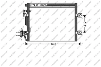 Condenser, air conditioning (ME522C002)