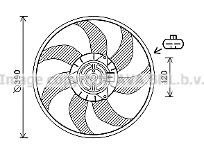 Fan, engine cooling (OL7613)