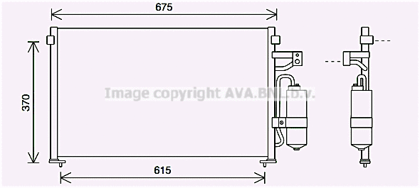 Condenser, air conditioning (DW5063D)