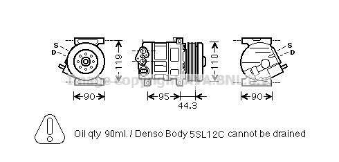 Compressor, air conditioning (FTAK330)