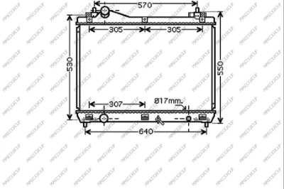 Radiator, engine cooling (SZ056R001)