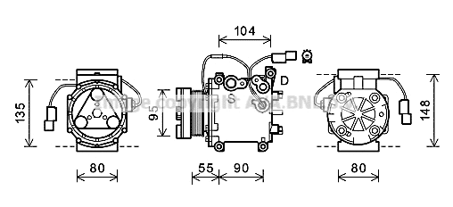 Compressor, air conditioning (MTAK242)