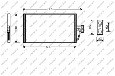Condenser, air conditioning (BM044C001)