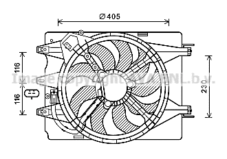 Fan, engine cooling (FT7601)