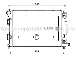 Radiator, engine cooling (HY2390)