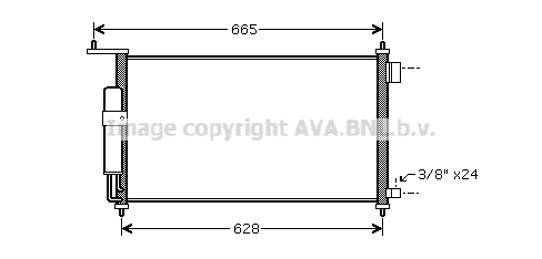 Condenser, air conditioning (DNA5332D)