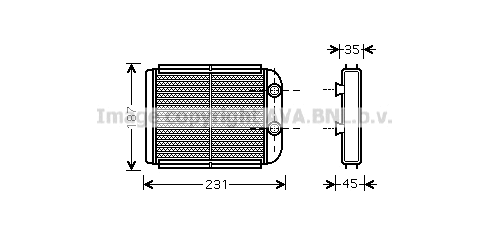 Heat Exchanger, interior heating (VO6132)