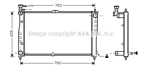 Radiator, engine cooling (KA2020)