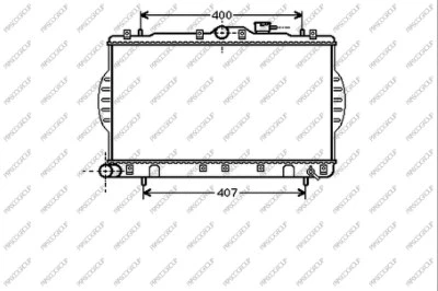 Radiator, engine cooling (HN007R002)