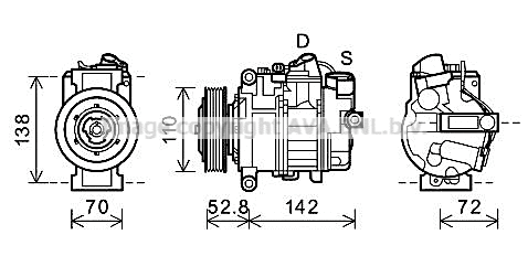 Compressor, air conditioning (BWAK415)