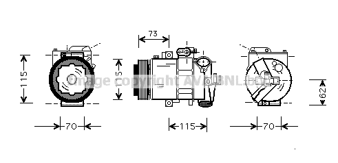 Compressor, air conditioning (AIK014)