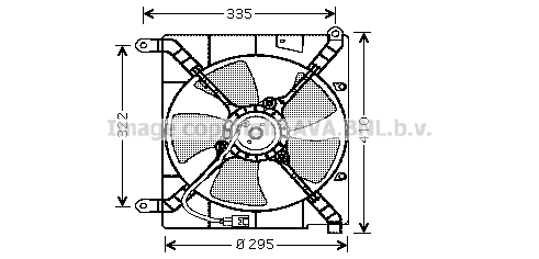Fan, engine cooling (DW7503)