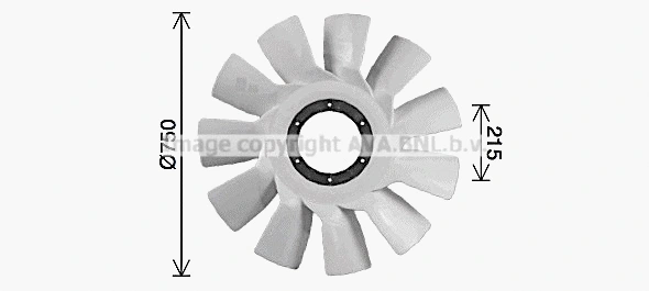 Fan Wheel, engine cooling (SCB089)