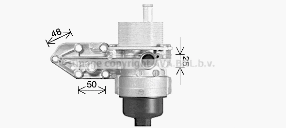 Oil Cooler, engine oil (FD3669H)