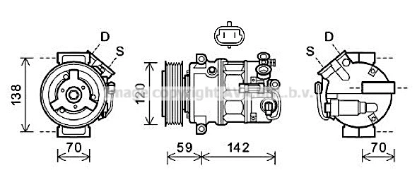 Compressor, air conditioning (OLK579)