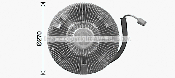 Clutch, radiator fan (SCC077)