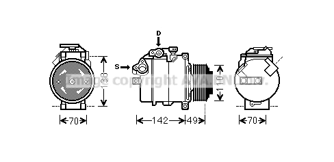 Compressor, air conditioning (BWK411)