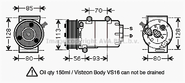 Compressor, air conditioning (FDK416)