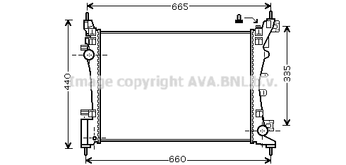 Radiator, engine cooling (FT2318)
