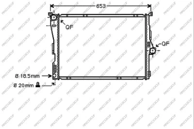 Radiator, engine cooling (BM802R005)