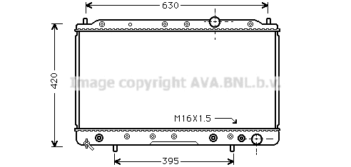 Radiator, engine cooling (MTA2083)