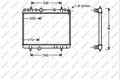 Radiator, engine cooling (CI522R004)