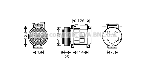 Compressor, air conditioning (CRAK062)